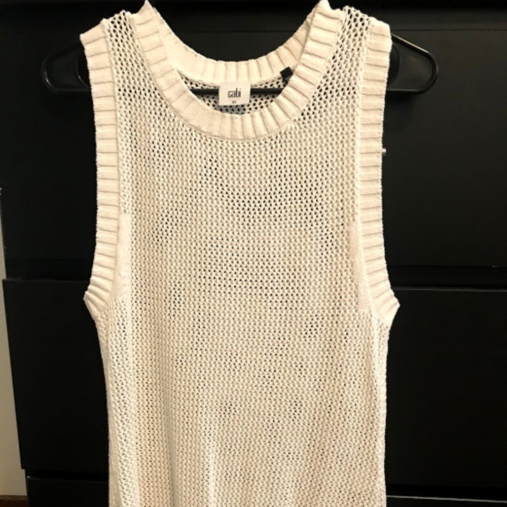 CAbi Summer White Vest
